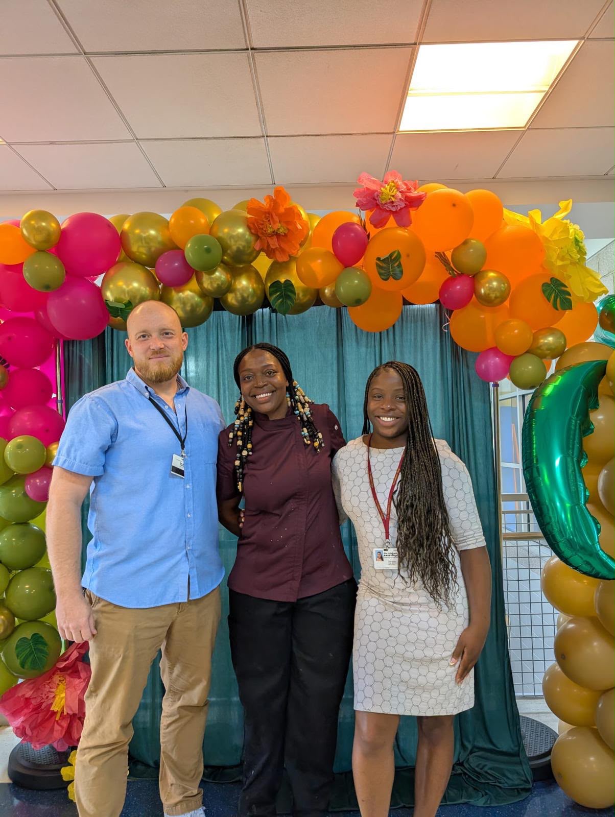 Chef Toni with community members at a Caribbean cultural gathering